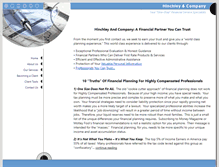 Tablet Screenshot of hinchleyandco.com